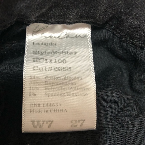 KanCan Distressed Black Jean Shorts Size 7/27 - Picture 4 of 4